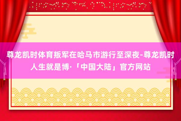 尊龙凯时体育叛军在哈马市游行至深夜-尊龙凯时人生就是博·「中国大陆」官方网站